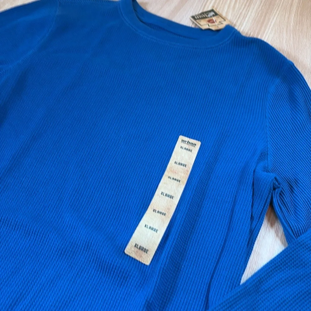Urban Pipeline thermal ribbed shirt blue